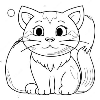 C Este Pentru Pisica Pagina De Colorat Alfabetul Lore 133674 65913