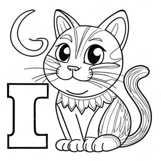 C Este Pentru Pisica Pagina De Colorat Alfabetul Lore 133674 65916