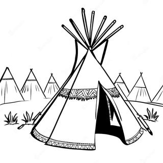 Teepee Desene De Colorat