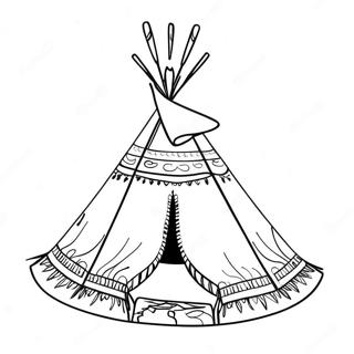 Teepee Pagini de colorat