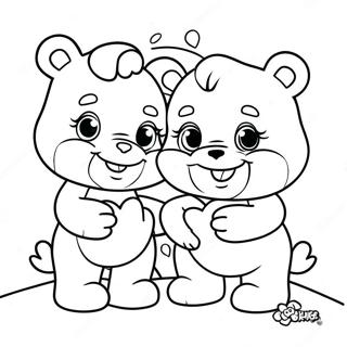 Pagini De Colorat Cu Ursuleti Ingrijitori Si Inimi 134191 66317