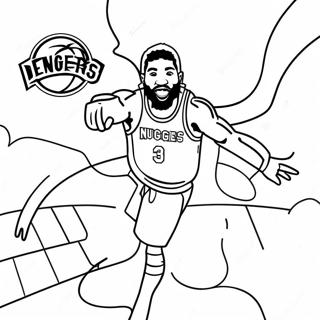 Denver Nuggets Desene De Colorat