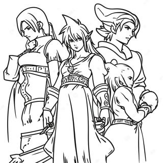 Pagini De Colorat Cu Personaje Din Final Fantasy 134470-66540