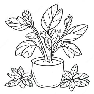 Ierburi Pagini de colorat