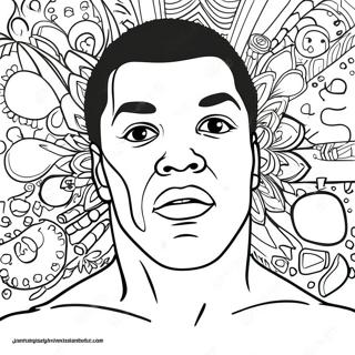 Pagina De Colorat Muhammad Ali 134827-66802