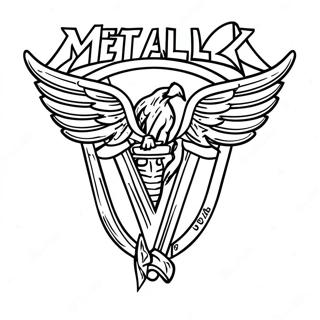 Pagina De Colorat Cu Logo Ul Metallica 134881-66849