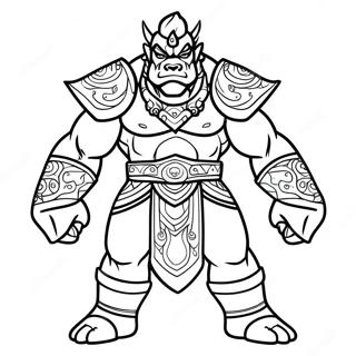 Pagini De Colorat Cu Forma Feroce A Lui Ganon 135164-67076