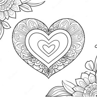 Pagini De Colorat Cu Inima De Valentines 135187-67082