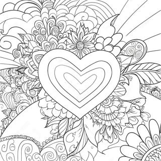 Pagini De Colorat Cu Inima De Valentines 135187-67083