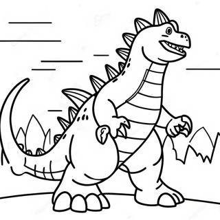 Pagini De Colorat Colorate Cu Godzilla Din Among Us 135215 67116