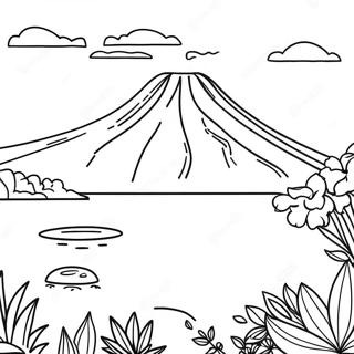 Pagini De Colorat Cu Vulcanul Taal Frumos 135341 67209