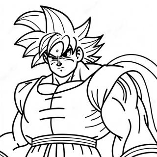 Goku Super Saiyan 4 Desene De Colorat