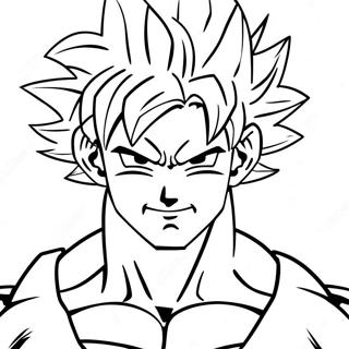 Pagina De Colorat Cu Goku Super Saiyan 4 135390-67242