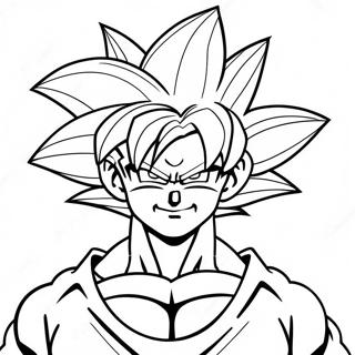 Pagina De Colorat Cu Goku Super Saiyan 4 135390-67244