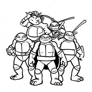 Tmnt 2012 Desene De Colorat