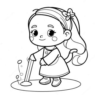 Pagina De Colorat Cu Fiica Mea Adorabila Jucandu Se 135597 67412