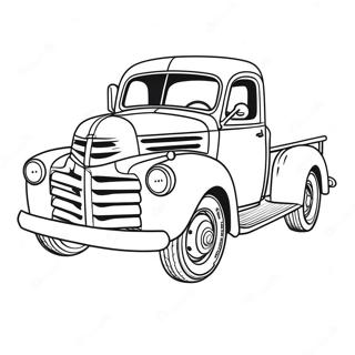 Desen De Colorat Cu Camion Clasic 135672-67462