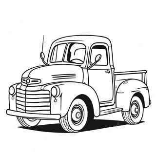 Desen De Colorat Cu Camion Clasic 135672-67463
