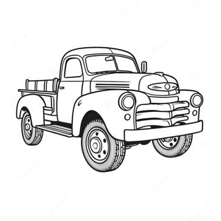Desen De Colorat Cu Camion Clasic 135672-67464