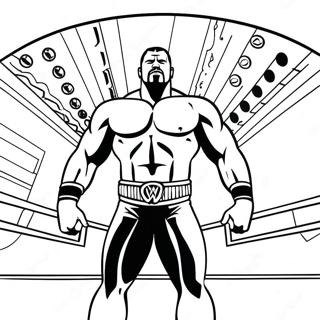 Desen De Colorat Cu Intrarea Superstarului Wwe 135726-67515
