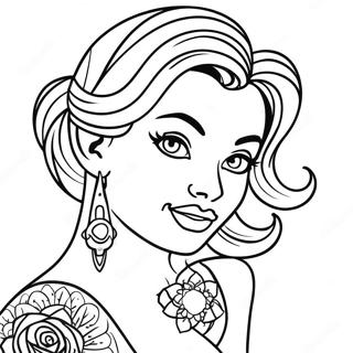 Tatuaj Pin Up Pentru Adulți Desene De Colorat