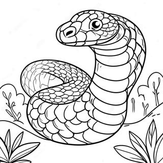 Pagini De Colorat Cu Python Realist In Natura 136184-67869