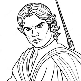 Pagina De Colorat Cu Anakin Skywalker In Batalie 136259-67926