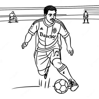 Pagina De Colorat Xavi Pasand Mingea Desene De Colorat