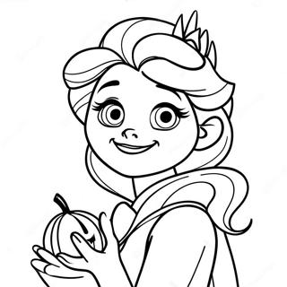 Pagini De Colorat Cu Elsa Si Dovleacul 136413 68050