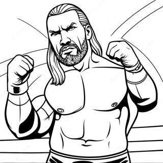 Pagina De Colorat Cu Triple H In Ring 136440-68080
