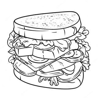 Sandwich Desene De Colorat