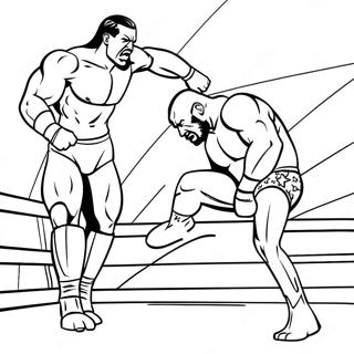 Pagini De Colorat Cu Superstaruri Wwe In Actiune 136798 68493