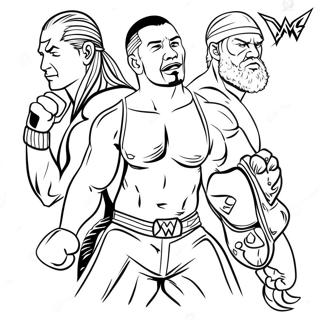 Pagini De Colorat Cu Superstaruri Wwe In Actiune 136798 68495