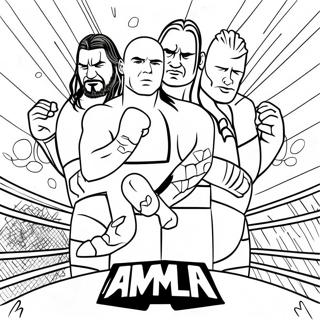 Pagini De Colorat Cu Meciul De Campionat Wwe 136799 68349