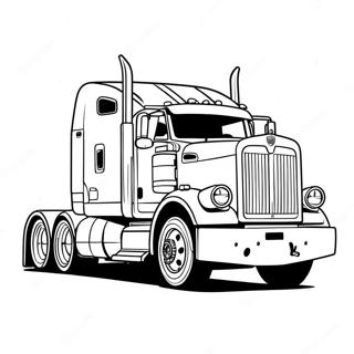 Pagini De Colorat Cu Camionul Kenworth Vintage 136826-68523