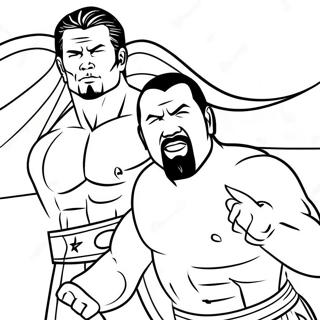 Pagini De Colorat Cu Superstarurile Wwe In Actiune 136954 68622
