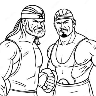 Pagini De Colorat Cu Superstarurile Wwe In Actiune 136954 68624