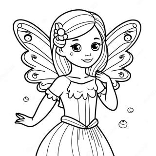 Pagini De Colorat Cu Zana Intunecata Eleganta Cu Aripi 137107 68737