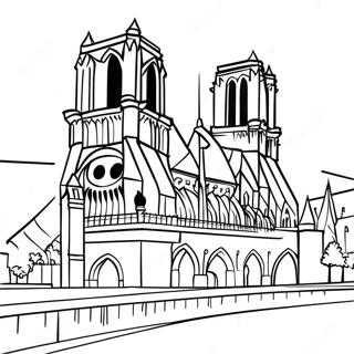 Notre Dame Desene De Colorat