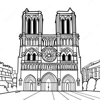 Desen De Colorat Catedrala Notre Dame 137235-68834