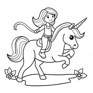 Fata Fantastica Aventuroasa Calarind Un Unicorn Pagina De Colorat 137340-68925