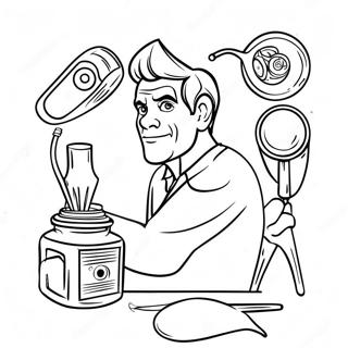 Pagina De Colorat Inventia Lui Dexter 137464-69016