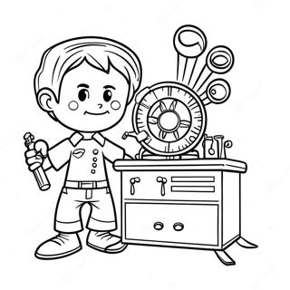 Pagina De Colorat Laboratorul Secret Al Lui Dexter 137466 69022