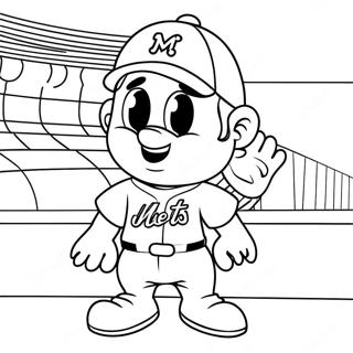 Pagina De Colorat Mascota Mets In Actiune 137490-69036