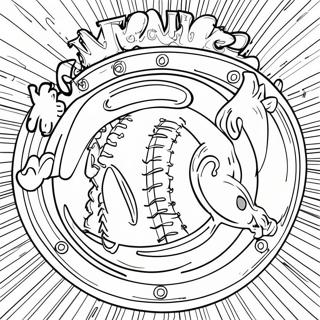 Pagina De Colorat Baseball Vintage Mets 137491-69038