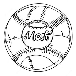 Pagina De Colorat Baseball Vintage Mets 137491-69039