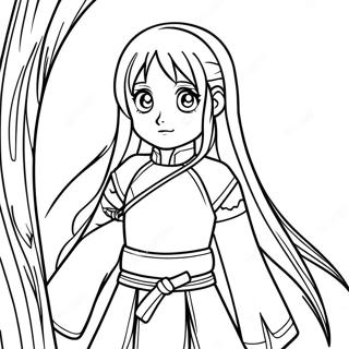 Pagina De Colorat Cu Asuna Cu Sabie 137927-69378