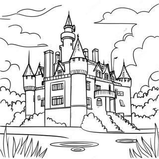 Pagina De Colorat Cu Castelul Aincrad 137928-69381