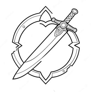 Pagina De Colorat Cu Logo Ul Sword Art Online 137929-69388