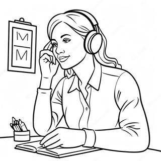 Pagini De Colorat Cu Asistent Social Empatic Ascultand 138032 69468